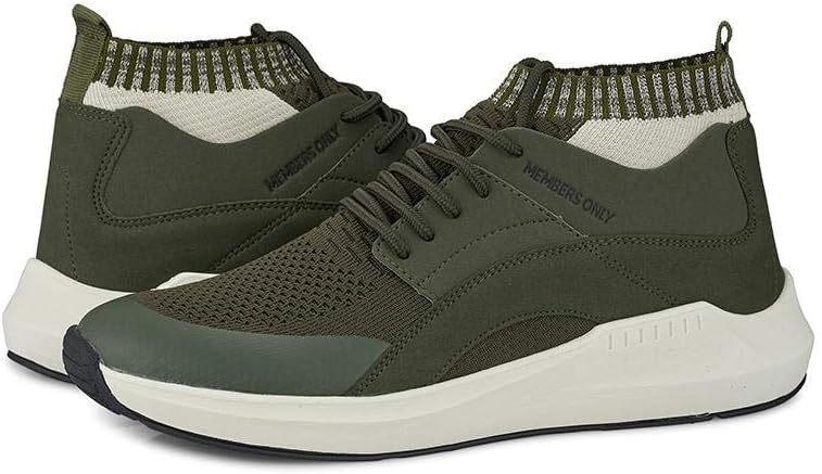

Мужские кроссовки Members Only с вязаной сеткой и носком, Olive
