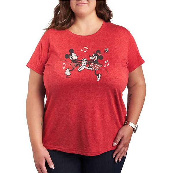 

Футболка с принтом Mickey & Minnie Mouse Time for Fun, Plus size Disney, Heather Red, Красный, Футболка с принтом Mickey & Minnie Mouse Time for Fun, Plus size Disney, Heather Red
