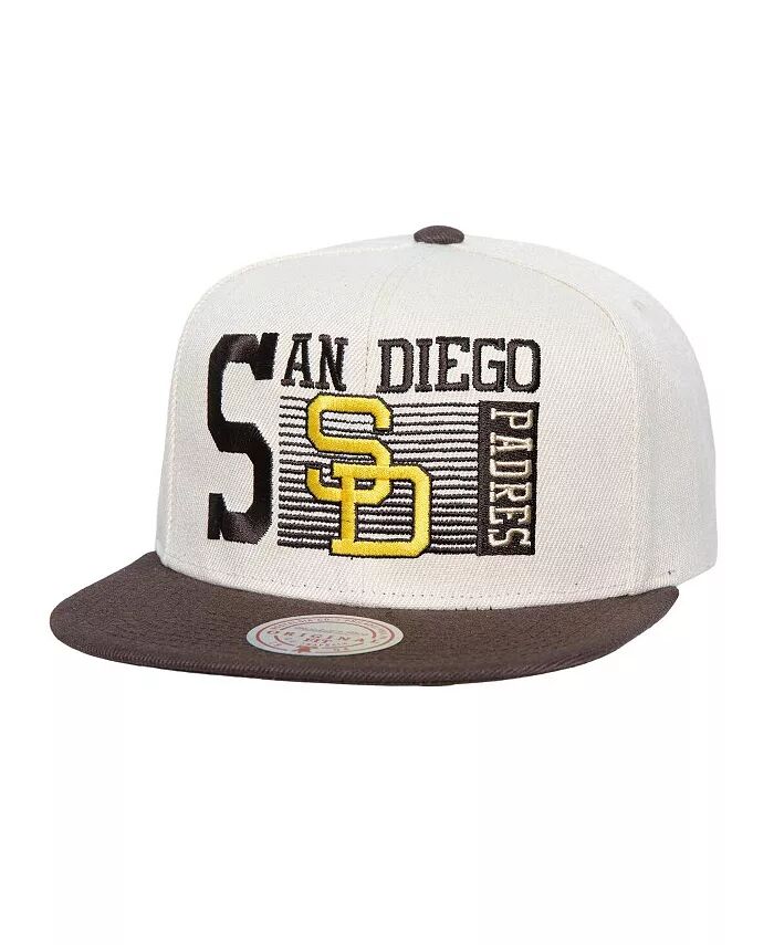 

Мужская кремовая кепка San Diego Padres Cooperstown Collection Speed ​​Zone Snapback Mitchell & Ness, бежевый