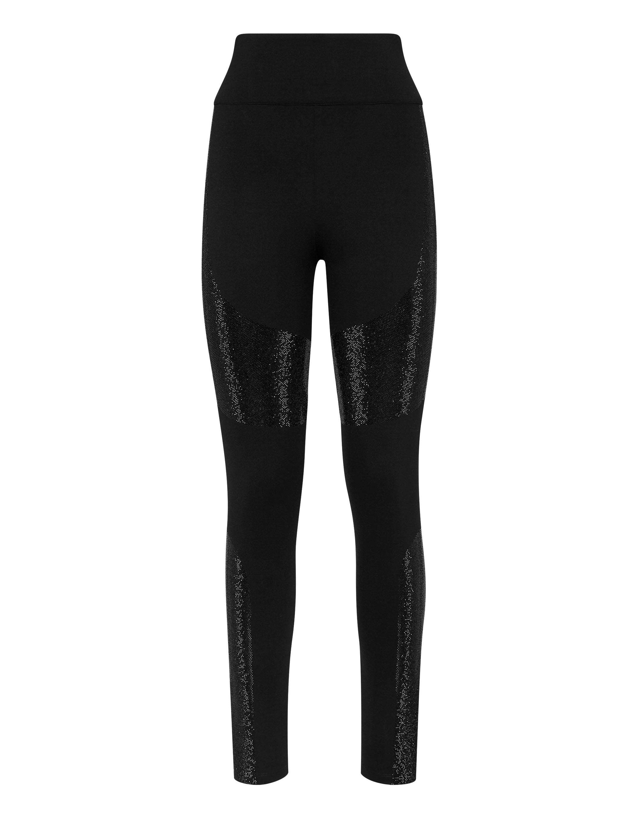 

Леггинсы с кристаллами PHILIPP PLEIN, черный