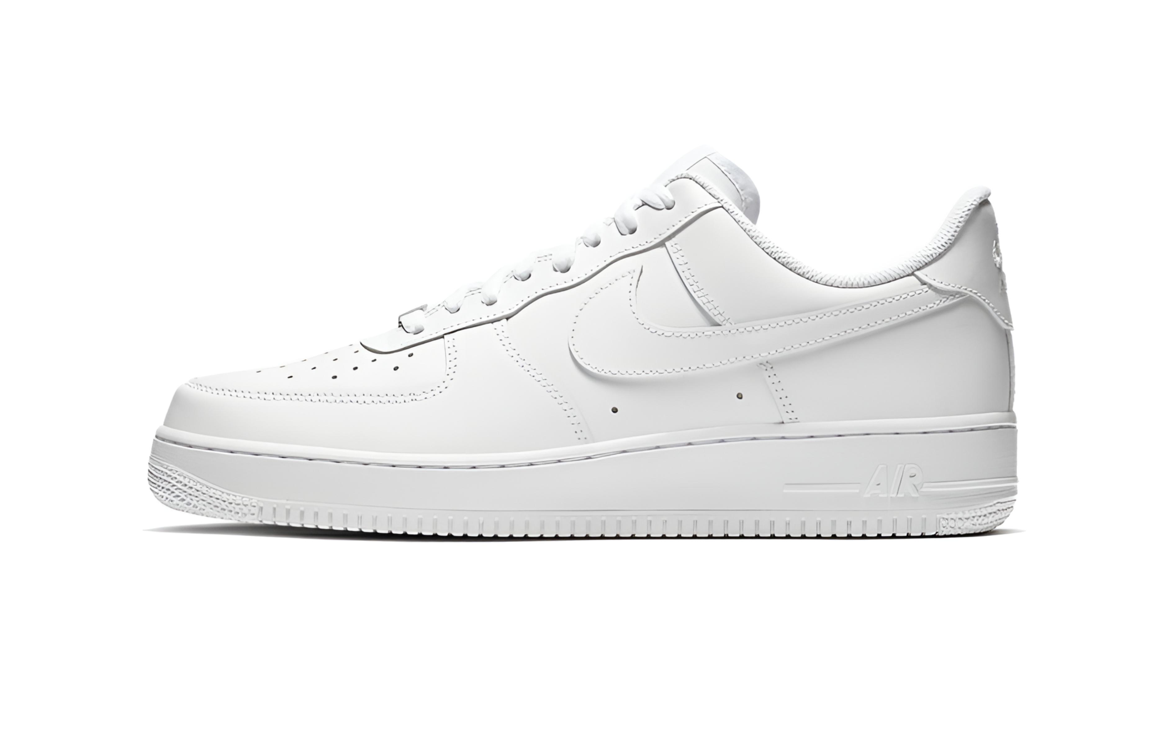 Nike Кроссовки для скейтбординга Air Force 1 Heartbeat For You, кожаные, с противоскользящей подошвой, износостойкие, низкие, мужские, красные и белые — фото 3
