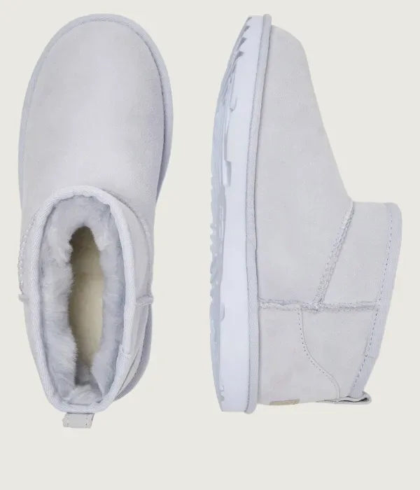 Классические ультраминиатюрные зимние ботинки Ugg, небесно-голубой — фото 4