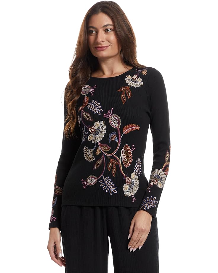 

Женская термоблуза с длинным рукавом Johnny Was Gineva, Black