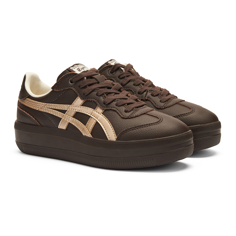 Onitsuka Tiger Токутен устойчивые к истиранию низкие кеды унисекс коричневые, цвет Brown — фото 3