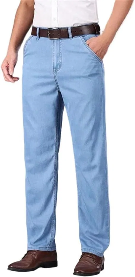 Джинсы прямые, дышащие, Men's Summerss Business Jeans, 1001