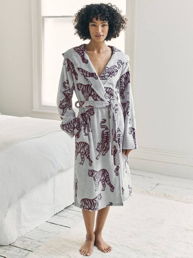 

Халат Burnout Tiger из флиса Chelsea Peers, Purple