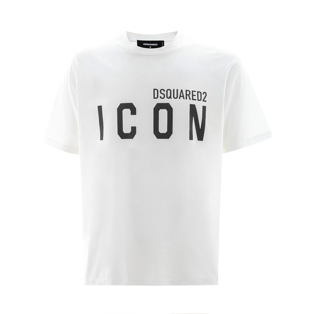 

Белая хлопковая футболка Dsquared2