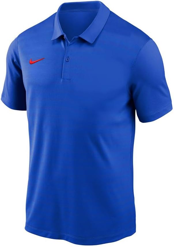 

Мужская легкая футболка-поло Nike Sideline с коротким рукавом и защитой от ультрафиолета, Royal/Hyper Red