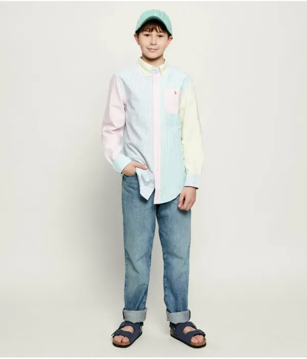 Рубашка relaxed fit Polo Ralph Lauren, мультиколор — фото 2