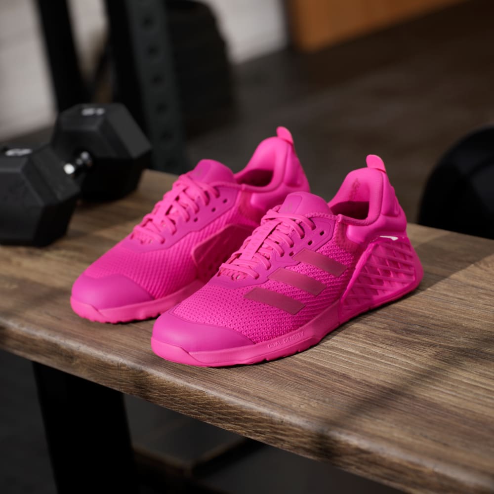 Кроссовки Adidas Dropset 3 Training Shoes, цвет Shock Pink/Shock Pink/Cloud White — фото 4