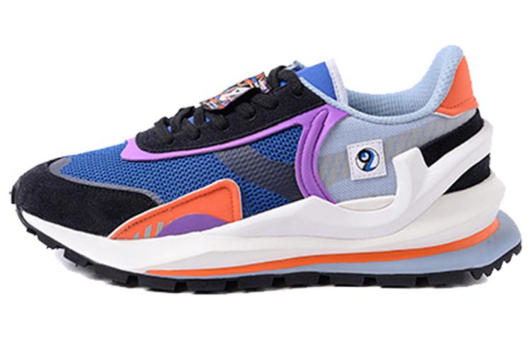 

LiNing Кроссовки 92 Square And Round Deluxe Slip Resistant Low top Casual Shoes Men's Blue Black