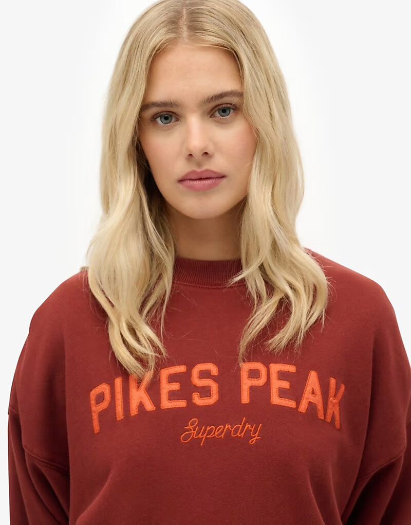 Толстовка Outdoor Location свободного кроя цвета обожженного кирпича Superdry — фото 2