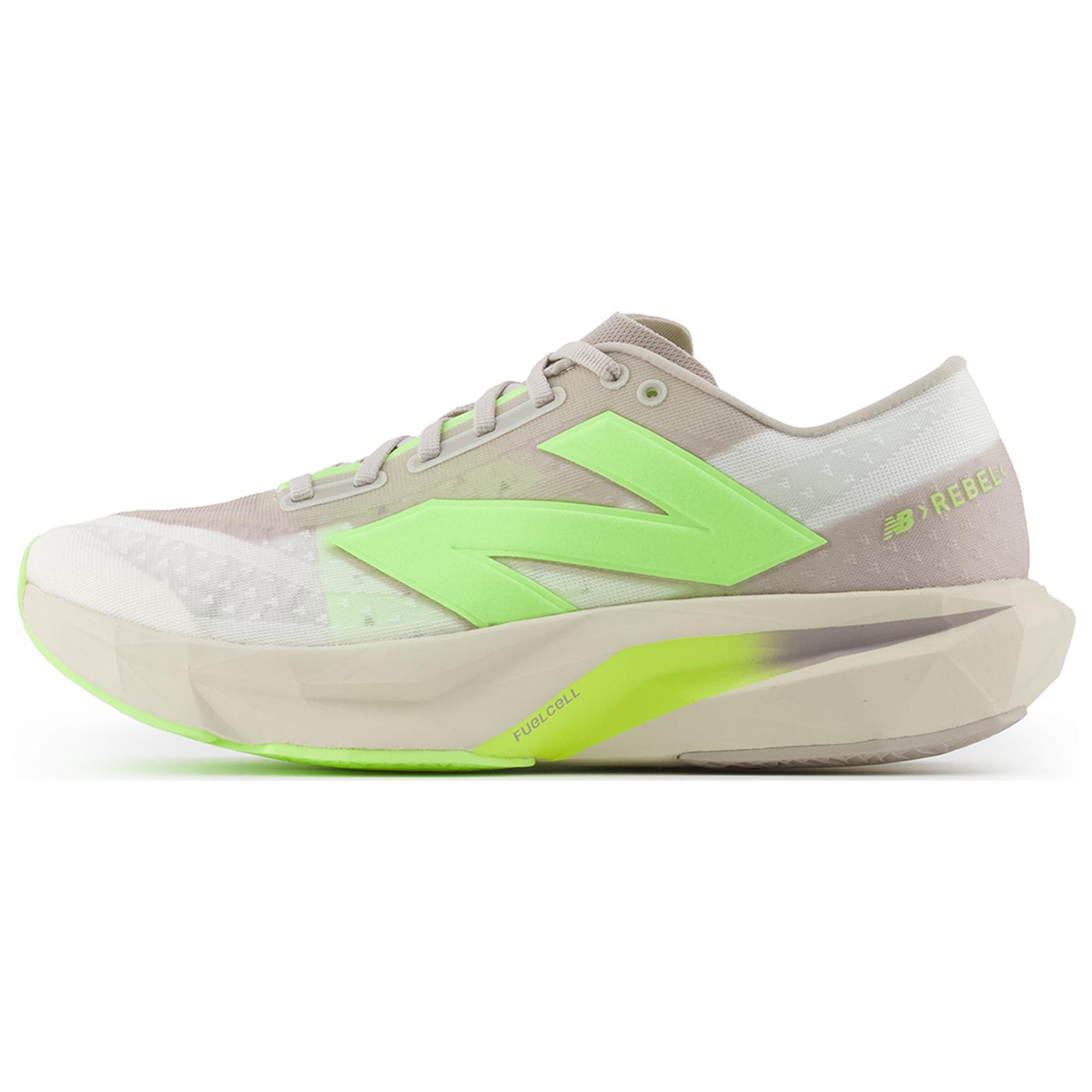 

FuelCell Rebel V4 Moonrock Bleached Lime Glo New Balance, белый/светло-серый