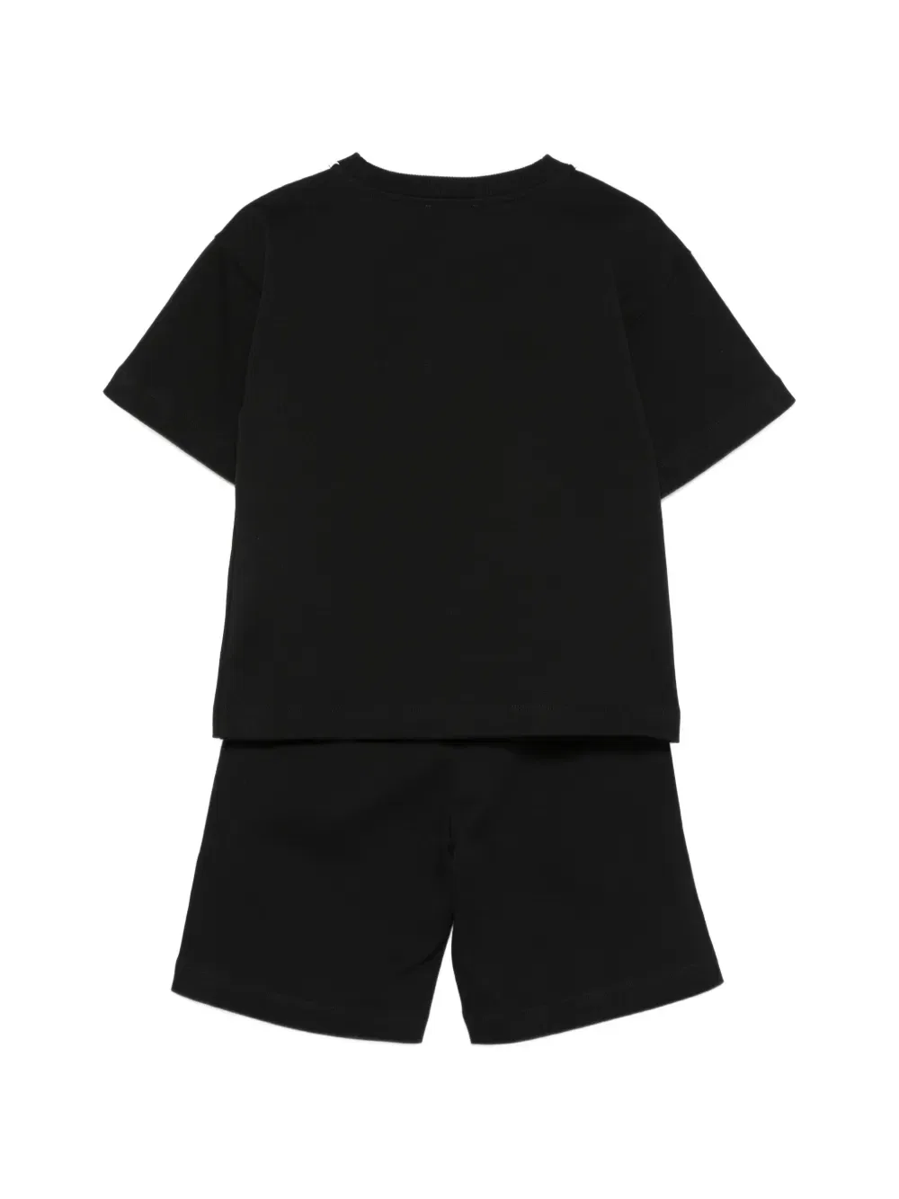 Комплект из шортов и футболки с полосками Moschino Kids, черный — фото 2