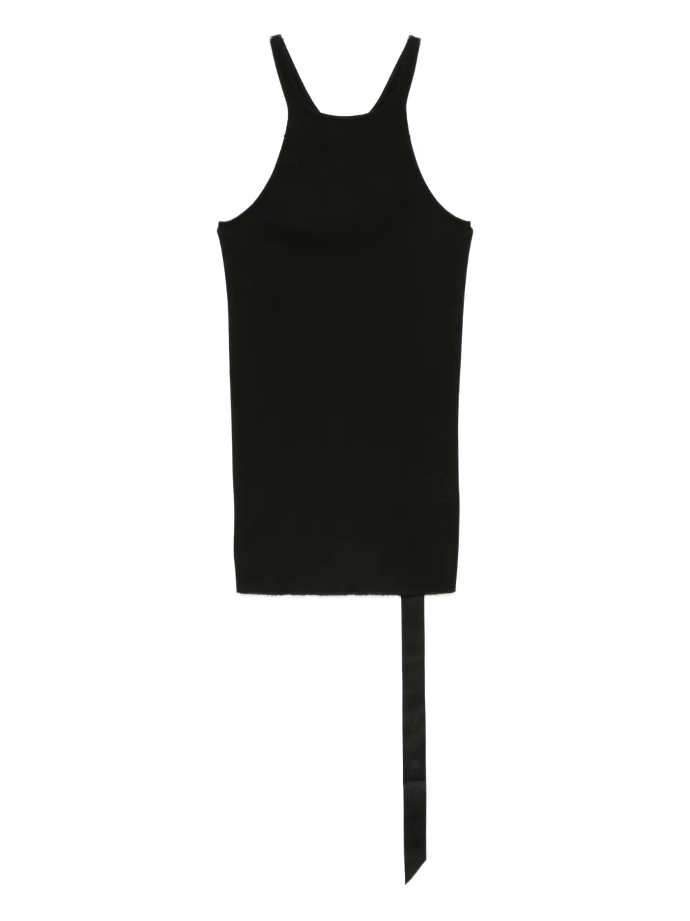 

Асимметричный топ из ребристой вязки Rick Owens DRKSHDW, черный