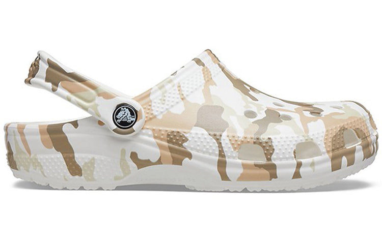 Сандалии Crocs Classic Clog Camouflage Printing Beach Sandals White Camouflage Unisex, белый — фото 2