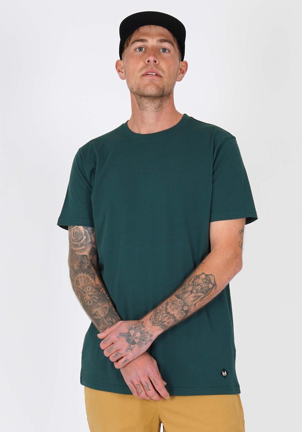 

Футболка HONESTY RULES Basic, цвет racing-green