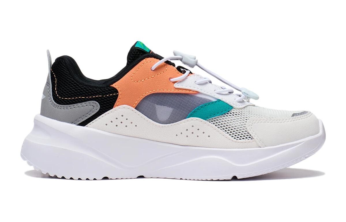 Кроссовки LINING YOUNG Kids Lifestyle Shoes GS Low-top White/Black/Green/Orange — фото 2