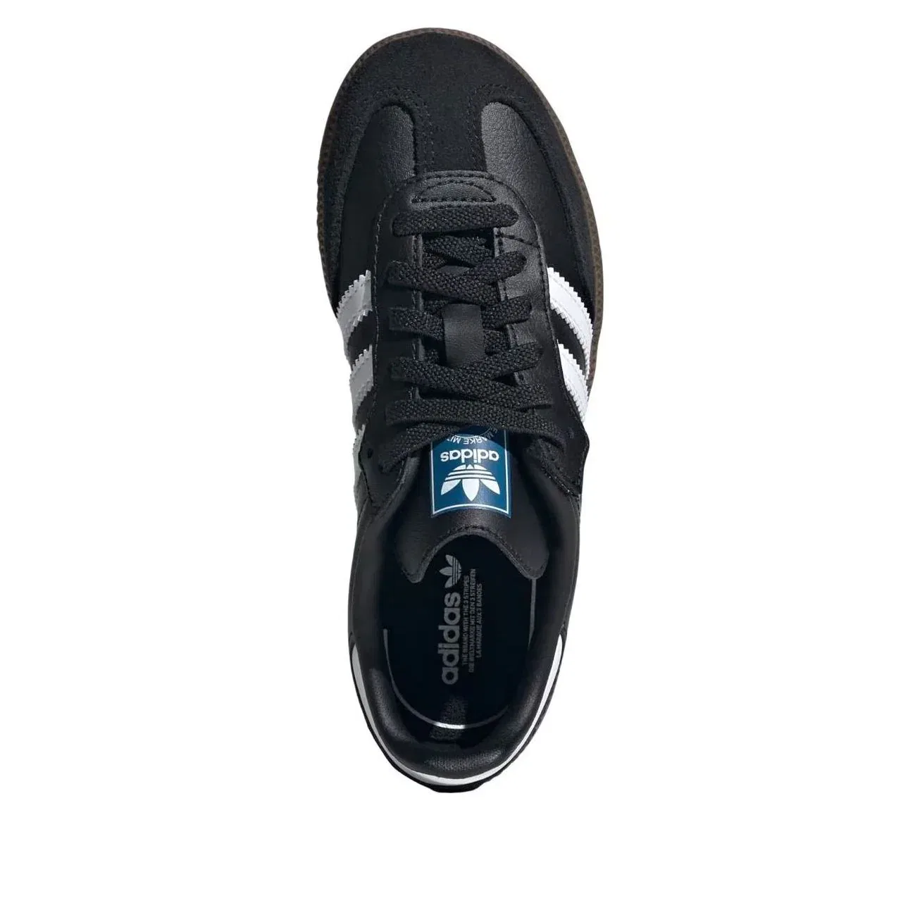 Кроссовки Adidas Samba OG Elastic Lace 'Black White' JQ6390, черный — фото 2