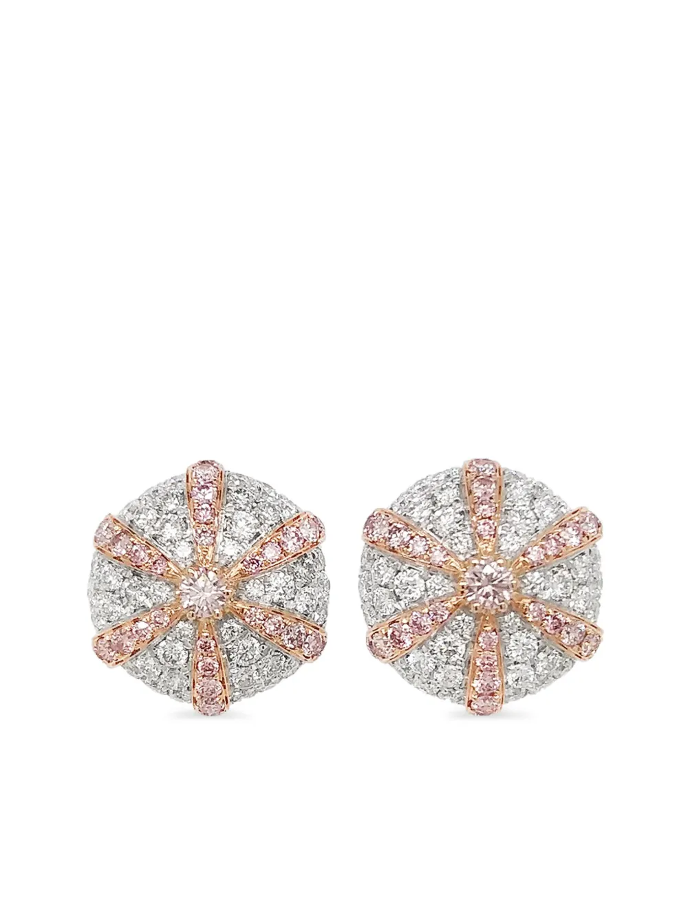 

Платиновые серьги с бриллиантами HYT Jewelry, серебяный