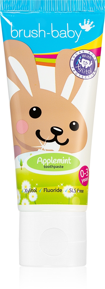 

Зубная паста с яблочной мятой для детей Brush Baby, 0-36 mėn. 50 мл