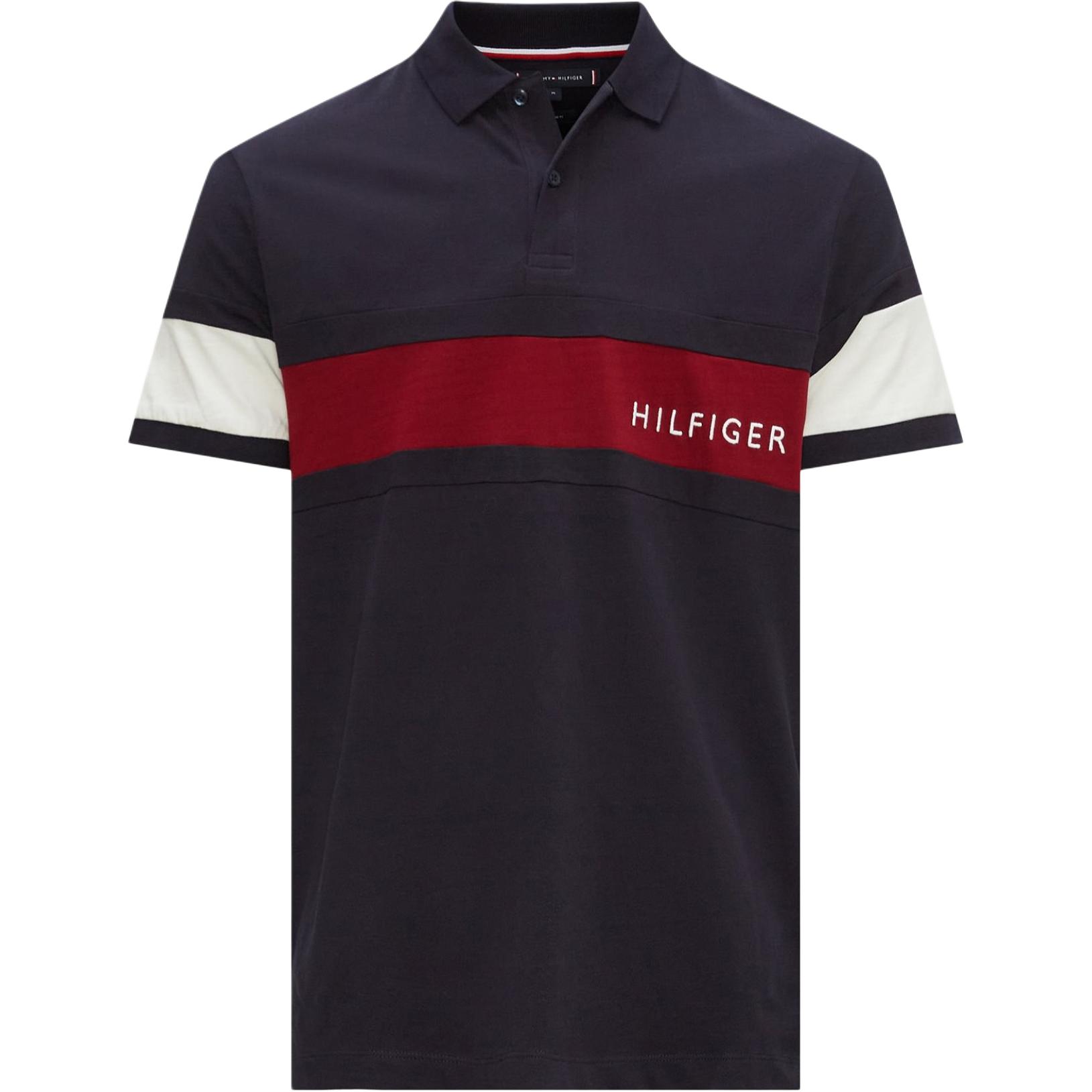 

Tommy Hilfiger Мужская поло морского синего цвета, Синий, Tommy Hilfiger Мужская поло морского синего цвета