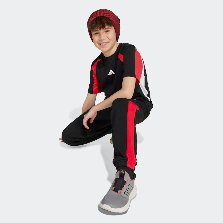 

Зауженные спортивные брюки ADIDAS SPORTSWEAR, черный