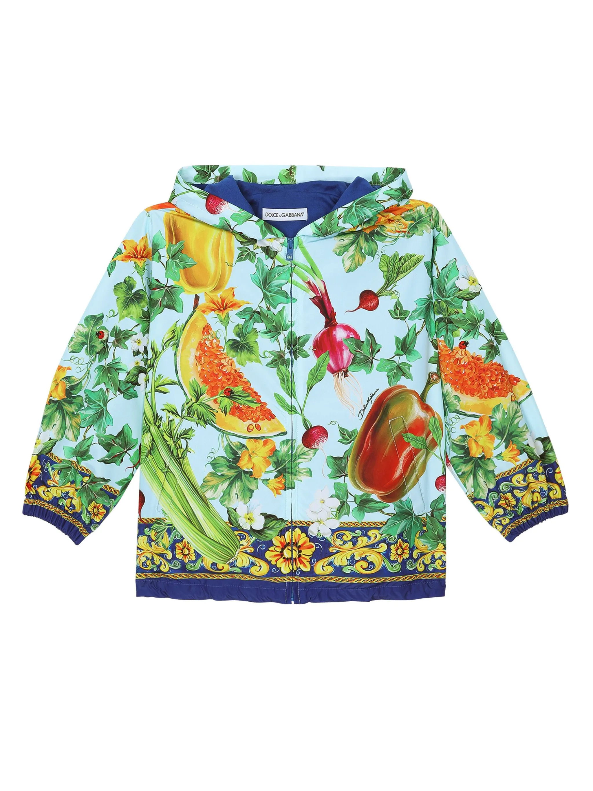 

Куртка с принтом Farmer Dolce & Gabbana Kids, синий