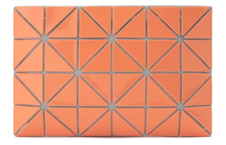 

ПВХ Поливинилхлоридная Смоляная Сумочка-клатч Женская Оранжевая ISSEY MIYAKE