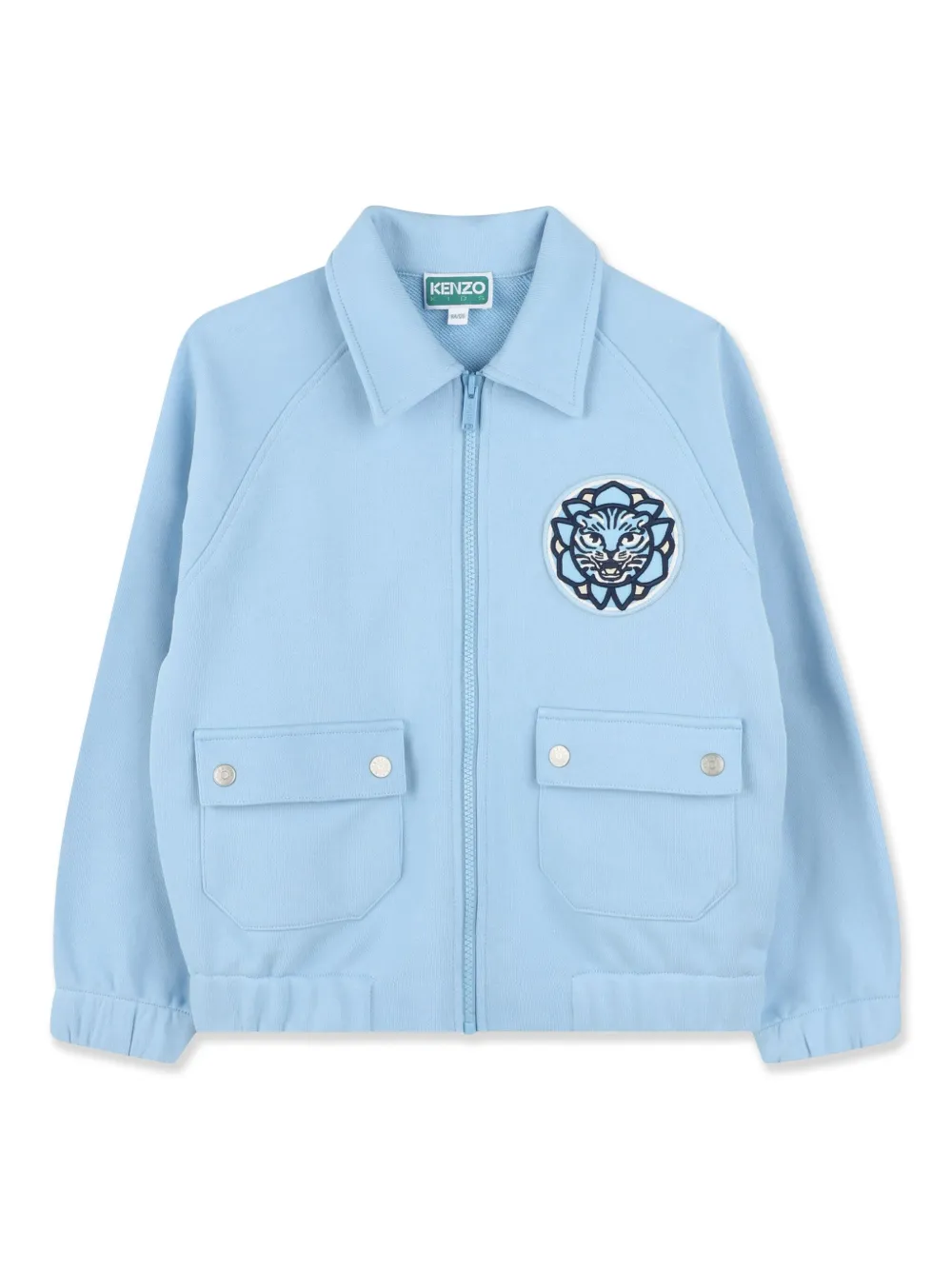 

Куртка с вышитым логотипом Kenzo Kids, синий