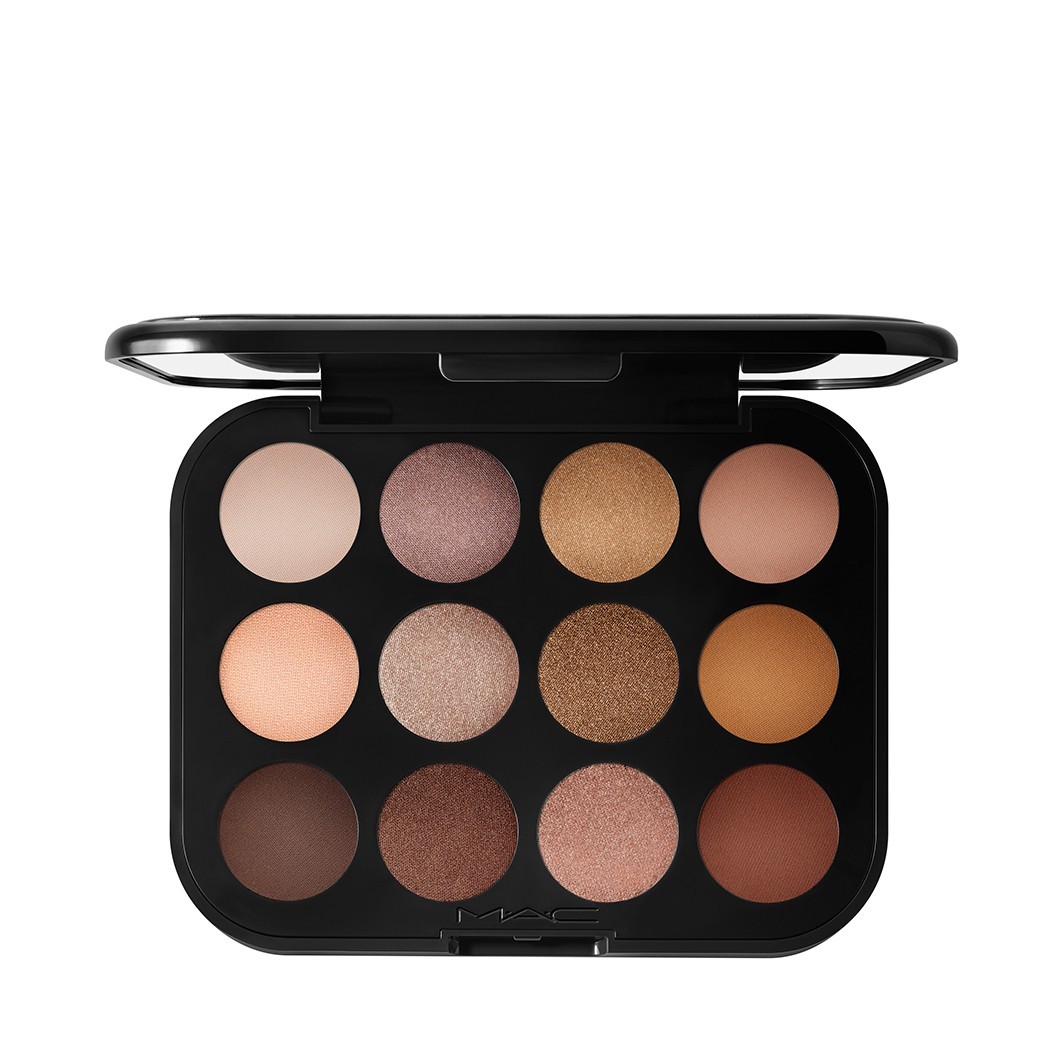 Тени для век hi-fi colour x12 palette Mac, unfiltered nudes, вес 12.2 гр.