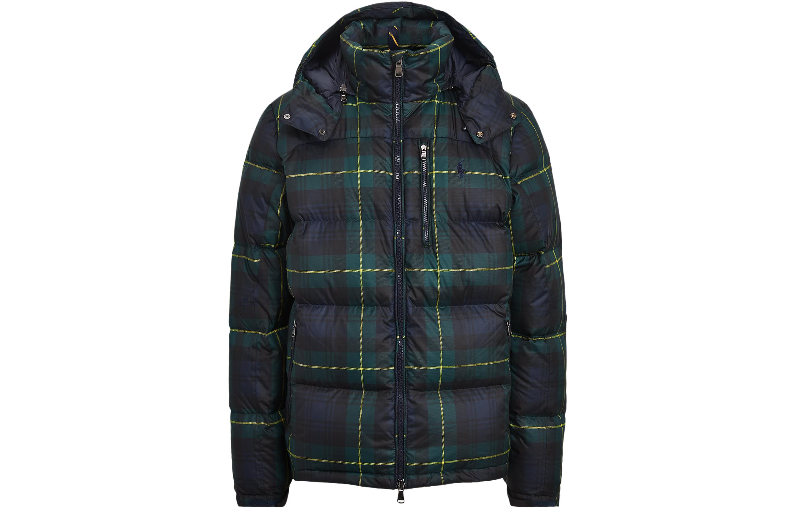 Polo Ralph Lauren Бирюзовая мужская пуховая куртка, Blue Green — фото 3