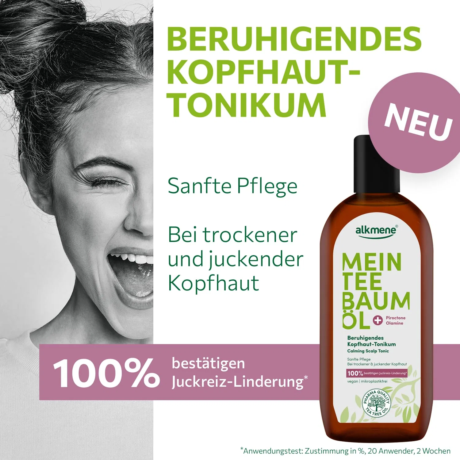 Тоник для кожи головы alkmene My Tea Tree Oil, 6 x 250 мл Alkmene, Pack Of 6 — фото 2