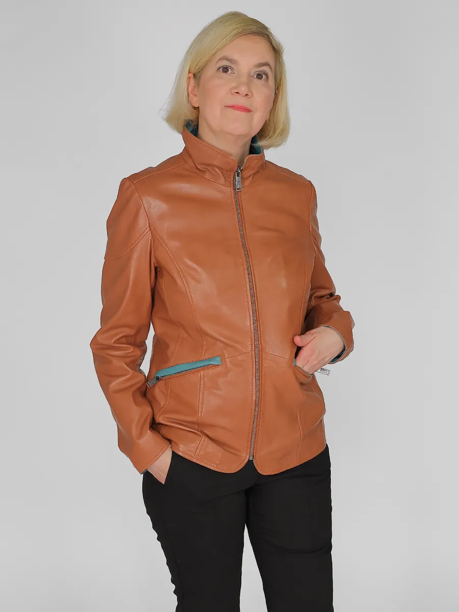 

Кожаная куртка JCC "3102224", цвет Cognac