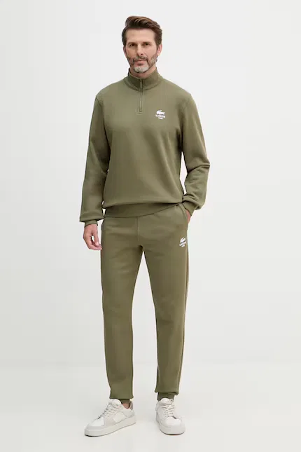 Худи Lacoste, зеленое, из 100% хлопка — фото 4