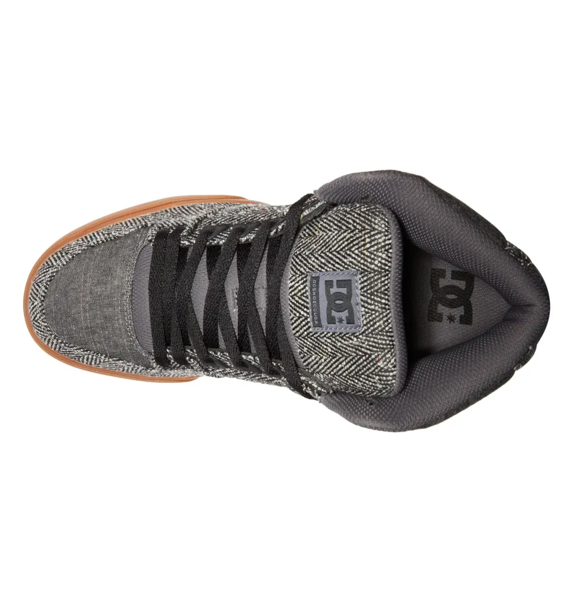 Кроссовки DC Shoes "Pure High-Top WC TX", цвет Carbon/Gum — фото 4