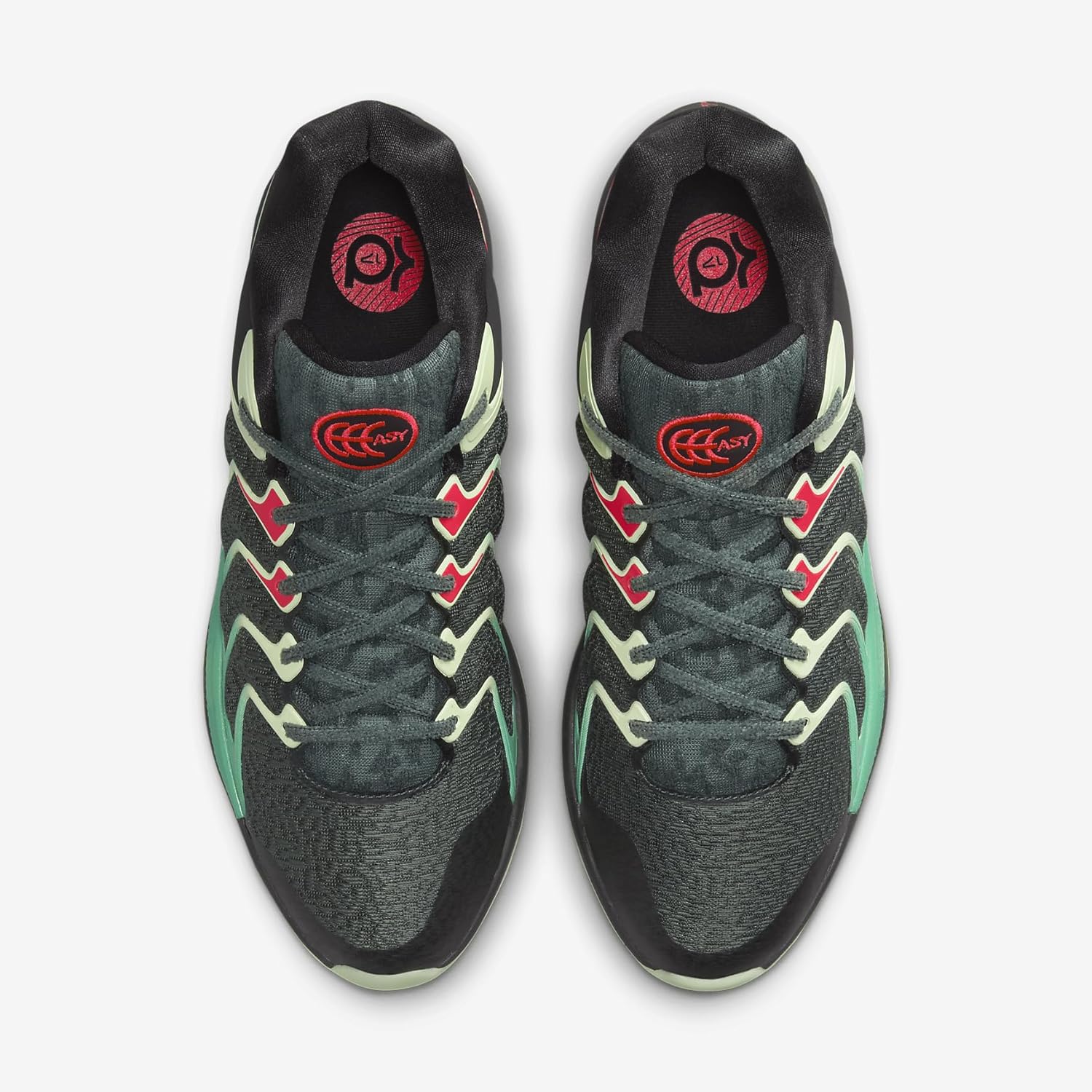 Мужские баскетбольные кроссовки Nike KD 17, черный/зеленый/малиновый — фото 4