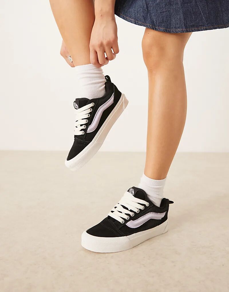 Кроссовки Vans Knu Skool из волос черного пони