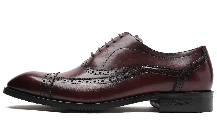 

S.T.Dupont S TDUPONT Кожаные классические туфли мужские бордовые