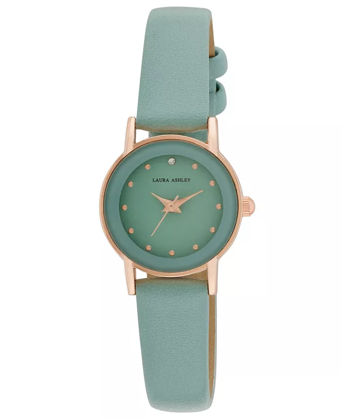 

Женские часы Laura Ashley Quartz Green из кожи, 24 мм London Fog