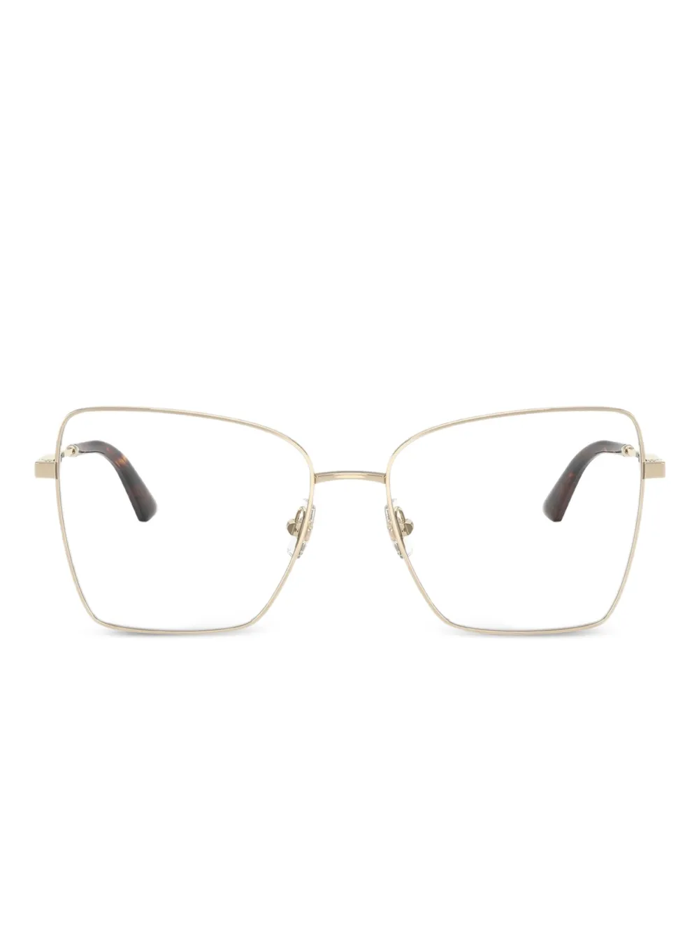 

Очки в геометричной оправе Jimmy Choo, золотистый