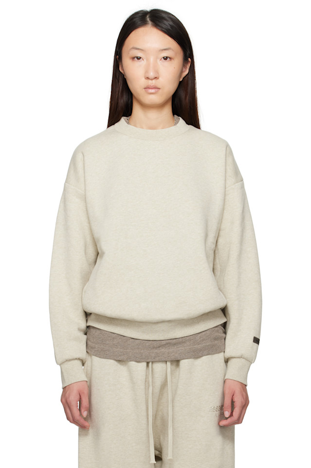 

Классический свитшот с круглым вырезом Fear Of God Essentials, серый