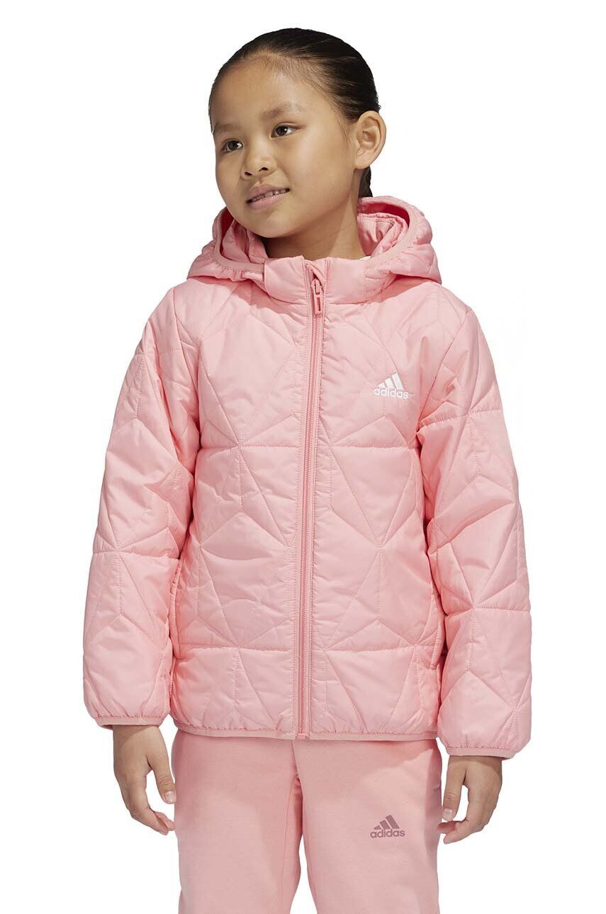 

Детская куртка adidas LK LT PADKT, розовый