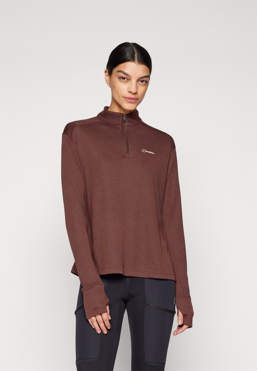 

Топ с длинными рукавами Berghaus, коричневый
