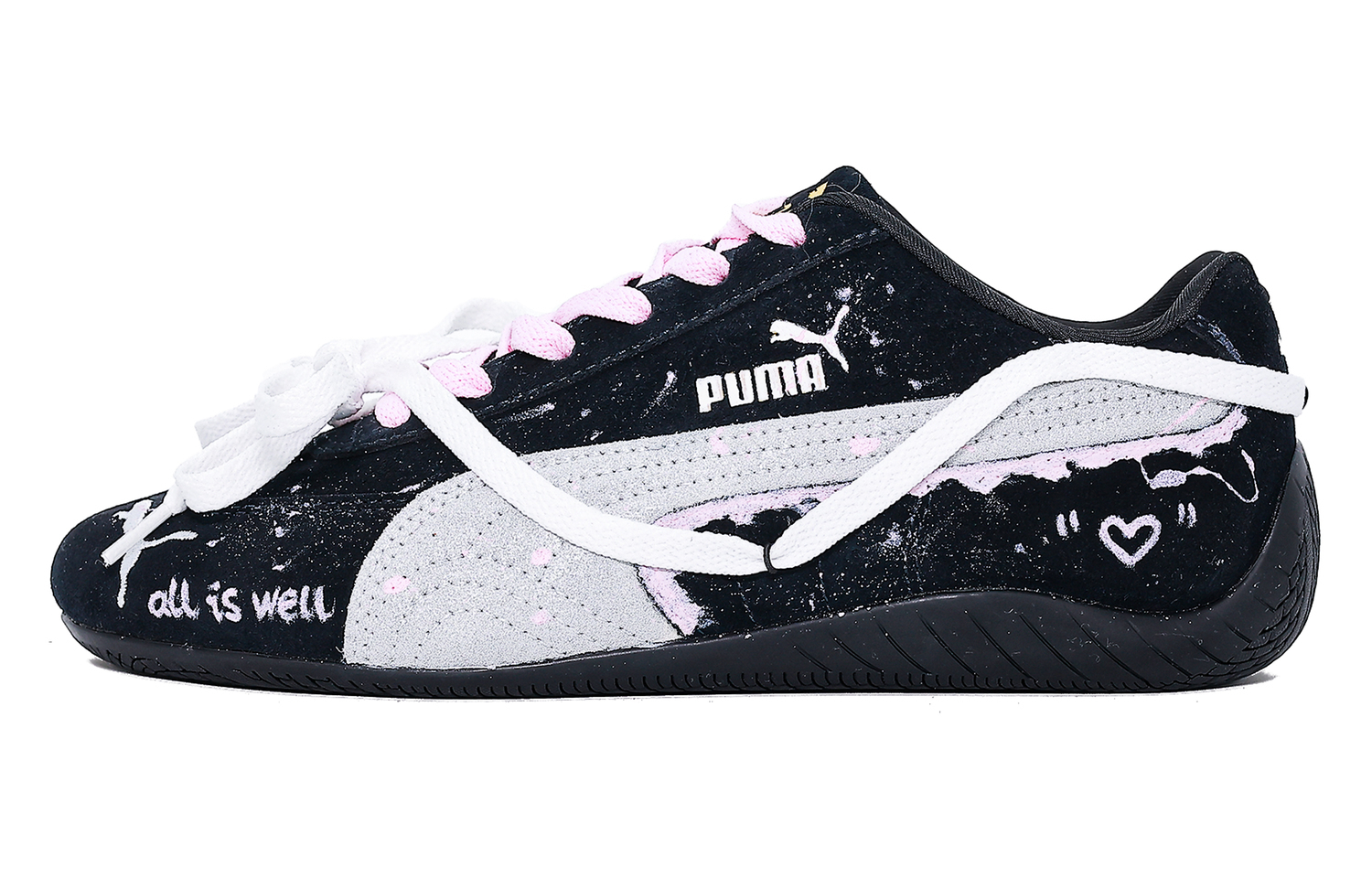 

Puma Повседневные кроссовки Speedcat, унисекс, черный с белым