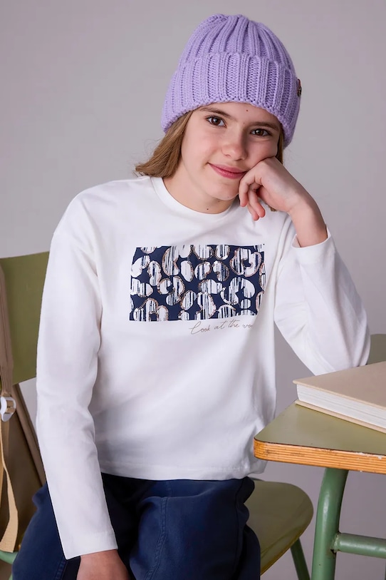 

Хлопковая водолазка Mayoral, белый