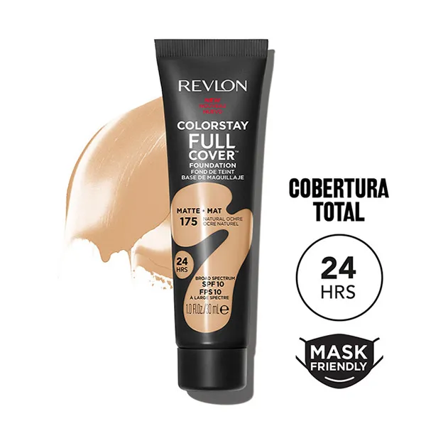 

Матовая основа под макияж с полным покрытием Colorstay Full Cover Foundation Revlon, цвет natural ochre