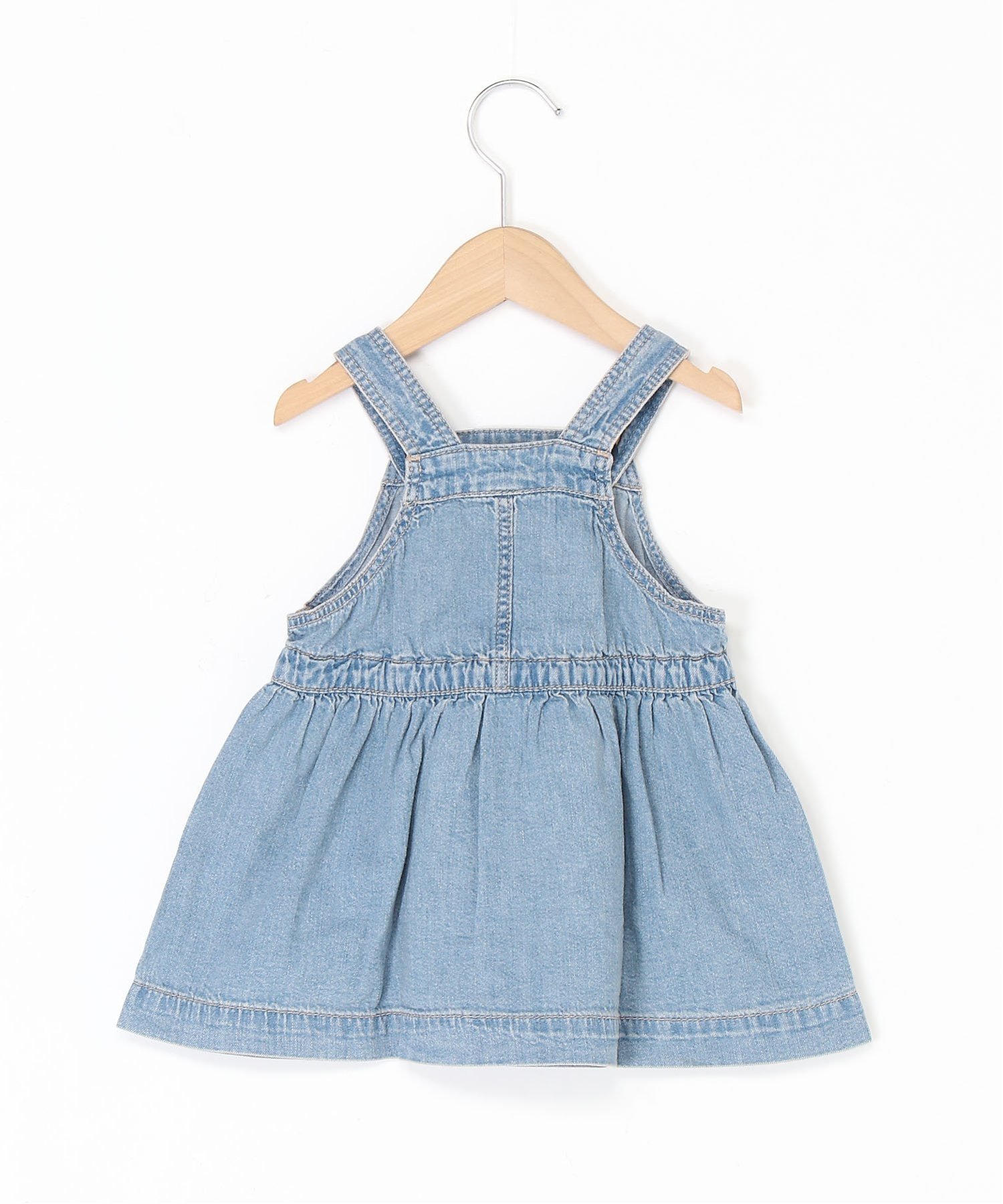 Платье babyGap Washwell Heart Denim Jumper Skirt Gap, MEDIUM_INDIGO_13 — фото 2