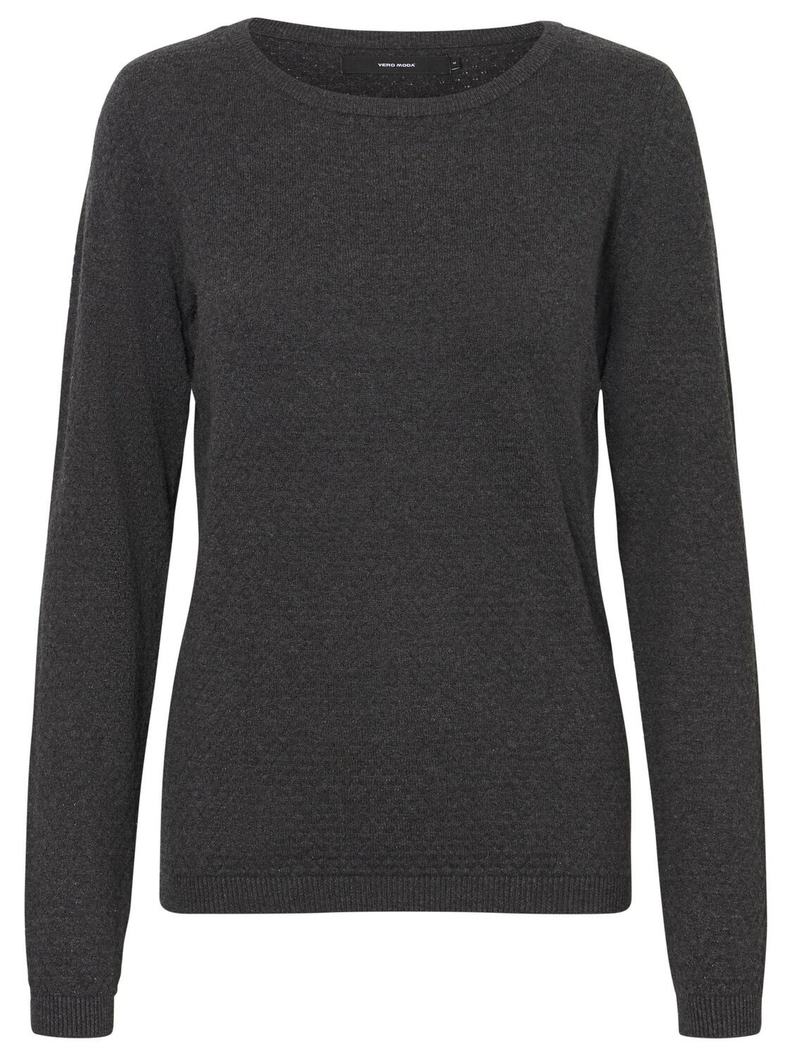 

Свитер Vero Moda Feinstrick Struktur Rundhals Longsleeve VMCARE, темно-серый