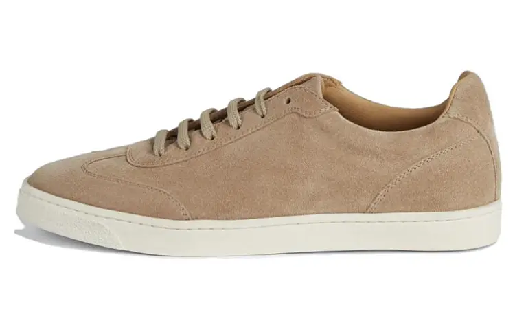 

Кожаные кроссовки с миндалевидным носком Brunello Cucinelli, светлый коричневый